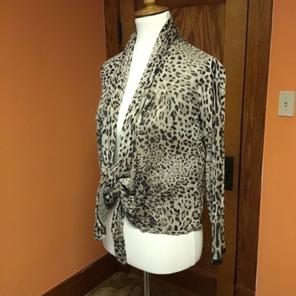 3 for 20 $ bundle VTG Y2K leopard animal soft comfy knit cardigan - Picture 7 of 8